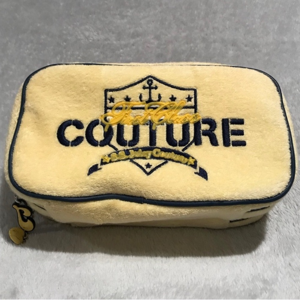 Juicy Couture terrycloth makeup bag